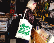 Load image into Gallery viewer, Music For The Soul Heavyweight Tote Bag