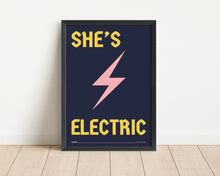 Load image into Gallery viewer, *Framed* She's Electric Print
