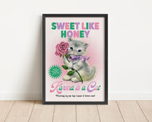 Load image into Gallery viewer, *Framed* Karma is A Cat Print