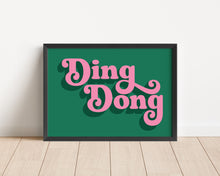 Load image into Gallery viewer, *Framed* Ding Dong Print