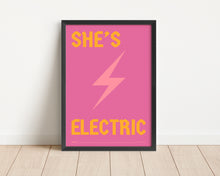 Load image into Gallery viewer, *Framed* She's Electric Print