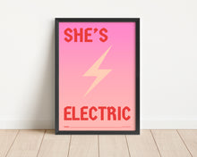 Load image into Gallery viewer, *Framed* She's Electric Print