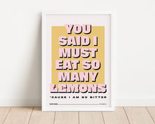 Load image into Gallery viewer, *Framed* Eat So Many Lemons Print