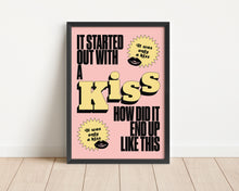 Load image into Gallery viewer, *Framed* It Started Out With A Kiss Print