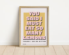 Load image into Gallery viewer, *Framed* Eat So Many Lemons Print