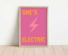 Load image into Gallery viewer, *Framed* She's Electric Print