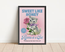Load image into Gallery viewer, *Framed* Karma is A Cat Print