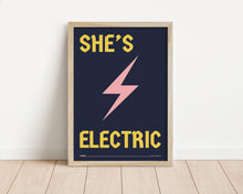 Load image into Gallery viewer, *Framed* She's Electric Print