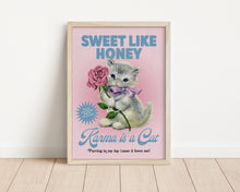 Load image into Gallery viewer, *Framed* Karma is A Cat Print
