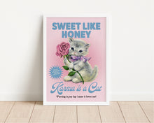 Load image into Gallery viewer, *Framed* Karma is A Cat Print