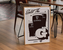 Load image into Gallery viewer, Split The G Guinness Print