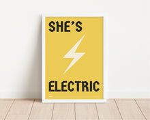 Load image into Gallery viewer, *Framed* She's Electric Print