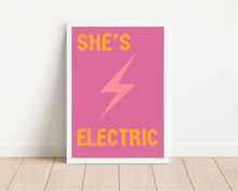Load image into Gallery viewer, *Framed* She's Electric Print