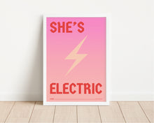 Load image into Gallery viewer, *Framed* She's Electric Print