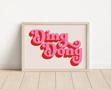 Load image into Gallery viewer, *Framed* Ding Dong Print