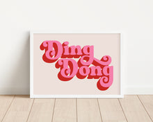 Load image into Gallery viewer, *Framed* Ding Dong Print