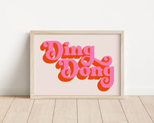 Load image into Gallery viewer, *Framed* Ding Dong Print