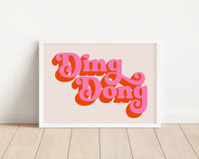 Load image into Gallery viewer, *Framed* Ding Dong Print