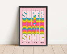 Load image into Gallery viewer, *Framed* I'm Feeling Supersonic Framed Print