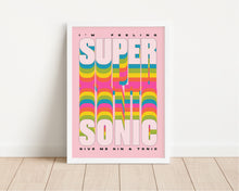 Load image into Gallery viewer, *Framed* I'm Feeling Supersonic Framed Print