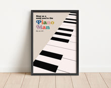 Load image into Gallery viewer, *Framed* Piano Man Print
