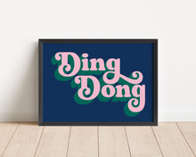 Load image into Gallery viewer, *Framed* Ding Dong Print