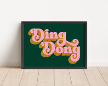 Load image into Gallery viewer, *Framed* Ding Dong Print