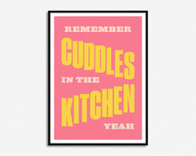 Load image into Gallery viewer, Cuddles In The Kitchen Print