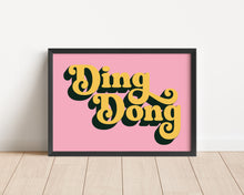 Load image into Gallery viewer, *Framed* Ding Dong Print
