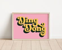 Load image into Gallery viewer, *Framed* Ding Dong Print