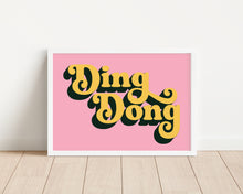 Load image into Gallery viewer, *Framed* Ding Dong Print