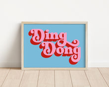Load image into Gallery viewer, *Framed* Ding Dong Print