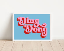 Load image into Gallery viewer, *Framed* Ding Dong Print