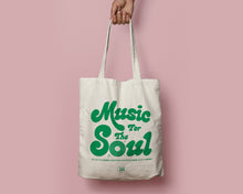 Load image into Gallery viewer, Music For The Soul Heavyweight Tote Bag