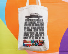 Load image into Gallery viewer, SECONDS SALE Keep Driving Heavyweight Tote Bag in Natural