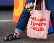 Load image into Gallery viewer, SECONDS SALE Music Lovers Club Heavyweight Tote Bag