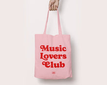 Load image into Gallery viewer, SECONDS SALE Music Lovers Club Heavyweight Tote Bag