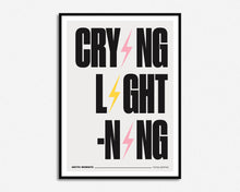 Load image into Gallery viewer, Crying Lightning Print
