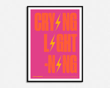 Load image into Gallery viewer, Crying Lightning Print