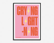 Load image into Gallery viewer, Crying Lightning Print