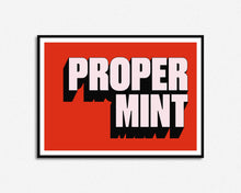 Load image into Gallery viewer, Proper Mint Typography Home Print