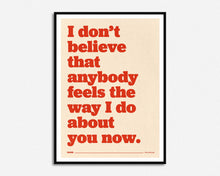 Load image into Gallery viewer, I Don't Believe That Anybody Print