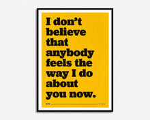 Load image into Gallery viewer, I Don't Believe That Anybody Print
