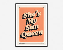 Load image into Gallery viewer, Sun Queen Lyrics Print