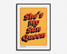 Load image into Gallery viewer, Sun Queen Lyrics Print