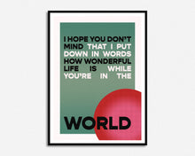 Load image into Gallery viewer, Your Song Print