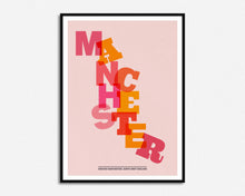 Load image into Gallery viewer, Manchester Typography Print