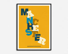 Load image into Gallery viewer, Manchester Typography Print