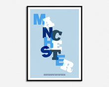 Load image into Gallery viewer, Manchester Typography Print