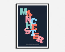Load image into Gallery viewer, Manchester Typography Print